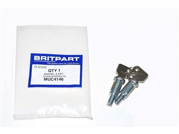MUC4146 - Barrel and Key Lockset for Land Rover Defender with Lift up Handles - Front Set - Fits up to 1987