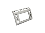 MUD-0069-Silver-AM - Mud Stuff Defender Double Din Dash Centre Console for Defender TD5 - In Brunel Silver - Fits 2002-2006