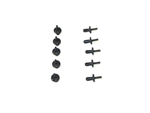 MWC9918LOY - Plastic Rivet for Land Rover Defender Door Card in Techno Grey - One of These Fits Bottom of Door Card (Priced Individually)