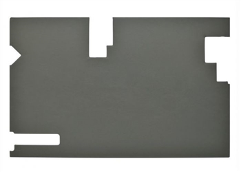 MXC1992LCS - Rear Safari Door Card for Defender - Slate Grey with Wash/Wipe System - From FA358393 up to JA910753