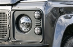 NASGQ-F6-VAPB - Type Q Lamp Guard Kit for Land Rover Defender by Nakatanenga - 6 Lamp Front Kit - Stainless Steel and Powder Coated