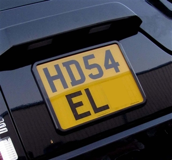 NPS130B - Square Rear Number Plate Surround in Black