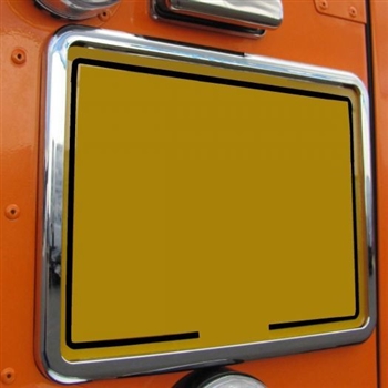 NPS130C.AM - Square Rear Number Plate Surround in Chrome