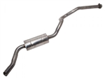 NRC7842 - Stainless Steel Rear Silencer for Defender 110 up to BA267063 Chassis Number - For 2.25/2.5 Petrol and Diesel