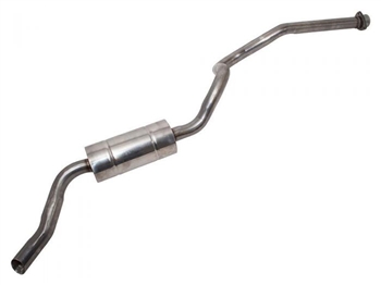 NRC7842 - Stainless Steel Rear Silencer for Defender 110 up to BA267063 Chassis Number - For 2.25/2.5 Petrol and Diesel