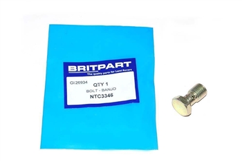 NTC3346 - Fuel Filter Banjo Bolt - For 200TDI and 300TDI Filter to Pipe - For Defender, Discovery 1 and Range Rover Classic