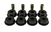 NTC7307PY - Fits Defender Front Radius Arm Poly Bush Kit in Black - Fits up to KA930434 - For Axle End of Front Radius Arm
