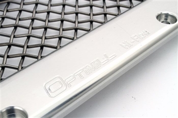 ORP01-S-SM - Optimill Aluminium Wing Top Vents Silver- Polished Stainless Mesh - For all Defender Models