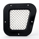 ORP14-B-SM - Optimill Aluminium Right Side Vent Black - Polished Stainless Mesh - For Defender Models