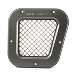 ORP14-G-SM - Optimill Aluminium Right Side Vent Grey - Polished Stainless Mesh  - For Defender Models