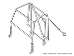 RBL0927SSSLHD - For Defender Roll Cage - Right Hand Drive Fits Defender 90 - 8 Point Internal/External Built in Roll Cage