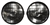 RL020G.AM - Pair of Roadrunner Ring Round Driving Lamps - 55w Halogen (with Guards)