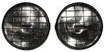 RL020G.AM - Pair of Roadrunner Ring Round Driving Lamps - 55w Halogen (with Guards)
