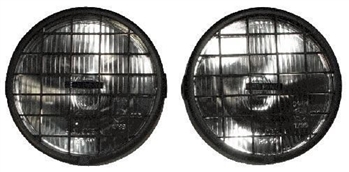 RL020G.AM - Pair of Roadrunner Ring Round Driving Lamps - 55w Halogen (with Guards)