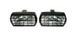 RL022G.AM - Pair of Roadrunner Ring Rectangular Driving Lamps - 55w Halogen (with Guards) Image Shows Without Guard