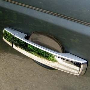 RRH386 - Door Handle Covers In Chrome - With Button For Keyless Entry System For Range Rover Sport and Discovery 4