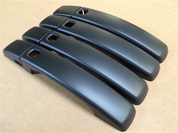 RRH386MAT - Door Handle Covers In Matt Black - With Button For Keyless Entry System For Range Rover Sport and Discovery 4