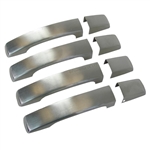 RRH527BR - Door Handle Covers In Brushed Stainless Steel (For Late Vehicles With Grey Handles) - For Range Rover Sport, Discovery 3 and Freelander 2