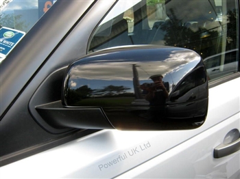 RRM125BLK - Full Mirror Caps In Gloss Black (Pair) - For Late Range Rover Sport, Discovery 4 and Late Freelander 2