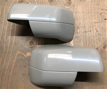 RRM271-P - Full Mirror Covers In Primed With Horizontal Line - For Range Rover L322 (06-09), Range Rover Sport, Discovery 3 and Freelander 2 - Ready to Colour Code