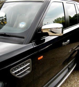 RRM743 - Full Mirror Covers In Chrome with LED Indicator and Welcome Lights - For Range Rover Sport, Freelander 2 and Discovery 3
