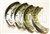 RTC3417 - Front Brake Shoes for Land Rover Series 2, 2A & 3 - For 88' SWB (from 1980) and 109' LWB