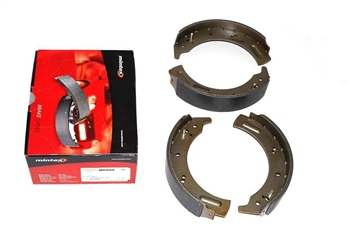 RTC3417O - OEM Front Brake Shoes for Land Rover Series 2, 2A & 3 - For 88' SWB (from 1980) and 109' LWB