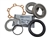 RTC3537 - Wheel Bearing Kit for Land Rover Series 3 from 1980 - Wheel Bearings, Flange Gasket, Hub Seals, Felts and Lock Tabs