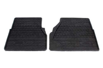 RTC8098AB - Fits Defender Front Rubber Mat Set - For Genuine Land Rover Option Available (for Vehicles from 1984-1998)