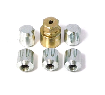 RTC9535 - Locking Nuts With Key For Steel Wheels and Modulars - Set Of 5 - Will Fit For Both Defender and Discovery 1