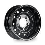 S1651650HDUTBLK - Black Steel Wolf Wheel Rim 16" x 6.5" ET0