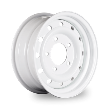 S1651650HDUTY -  White Steel Wolf Wheel Rim 16" x 6.5" ET0