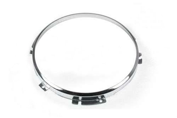S5406.AM - Wipac Stainless Steel Replacement Headlamp Ring - 8" with Chrome Ring - For all Defender, Series and Range Rover Classic