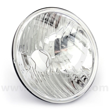 S6071 - Clear Halogen Headlamp - Right Hand Drive Pattern with Pilot Hole for Side Lamp - Comes as a Single Lamp NOTE - No Headlamp Bulb Included