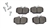 SFP500130F - FERODO Rear Brake Pads for Discovery 2 1998-2004 and Range Rover P38
