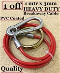 SNATCHC - Heavy Duty 1 Metre x 3mm Trailer Breakaway Snatch Cable