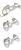 SP901 - Def/ Series Rear Door Hinge Set (3 Part) (S)
