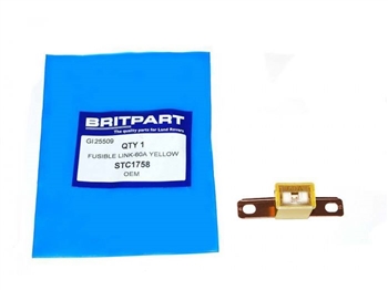 STC1758.AM - 60 Amp Fuse Link - Yellow - For Defender, Discovery 1 and Range Rover Classic