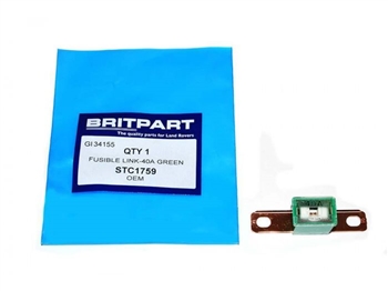 STC1759 - 40 Amp Fuse Link - Green - For Defender, Discovery 1 and Range Rover Classic