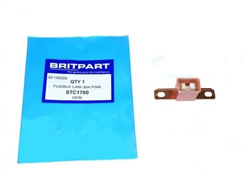 STC1760 - 30 Amp Fuse Link - Pink - For Defender, Discovery 1 and Range Rover Classic