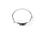 STC3018-SS - Stainless Steel Replacement Headlamp Ring - 8" With Chrome Ring - For all Defender, Series and Range Rover Classic