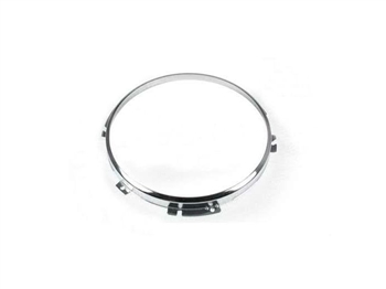 STC3018-SS - Stainless Steel Replacement Headlamp Ring - 8" With Chrome Ring - For all Defender, Series and Range Rover Classic