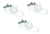 STC3368KIT3 - Headlamp Fixing Socket Kit for Discovery 300TDI and Early TD5 - Comes as a set of 3 (For One Headlamp)