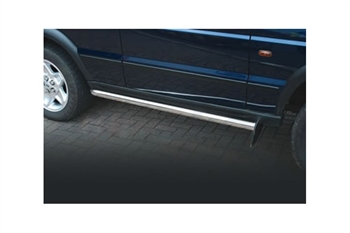 STC50032 - Discovery 2 Side Steps - Stainless Tubular Oem Equipment With Intergrated Front Mudflap - Comes as a Pair