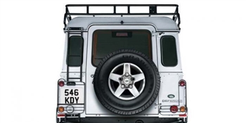 STC50417 - Rear Ladder for Defender with Intergrated Rear Lamp Guard