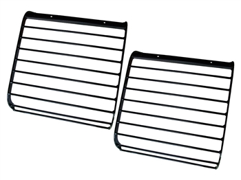 STC53161.L - Front Lamp Guard Kit - Comes as a Pair - Rectangular - From 2003 - For Defender