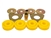STC618PY-YELLOW.AM - Rear Radius Arm Bush Kit in Yellow - Triangle Plate and Polyurethane Bushes - For Defender, Discovery and Range Rover Classic