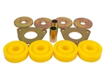 STC618PY-YELLOW.AM - Rear Radius Arm Bush Kit in Yellow - Triangle Plate and Polyurethane Bushes - For Defender, Discovery and Range Rover Classic