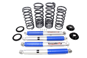 TF230 - Suspension Kit by Terrafirma - 2" Lift Heavy Duty Springs with 2" Travel All Terrain Shock Absorbers For Discovery 2