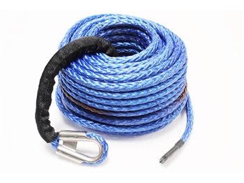TF3323 - Terrafirma Synthetic Winch Rope - Comes in Blue with Rock Guard - 27m X 10mm